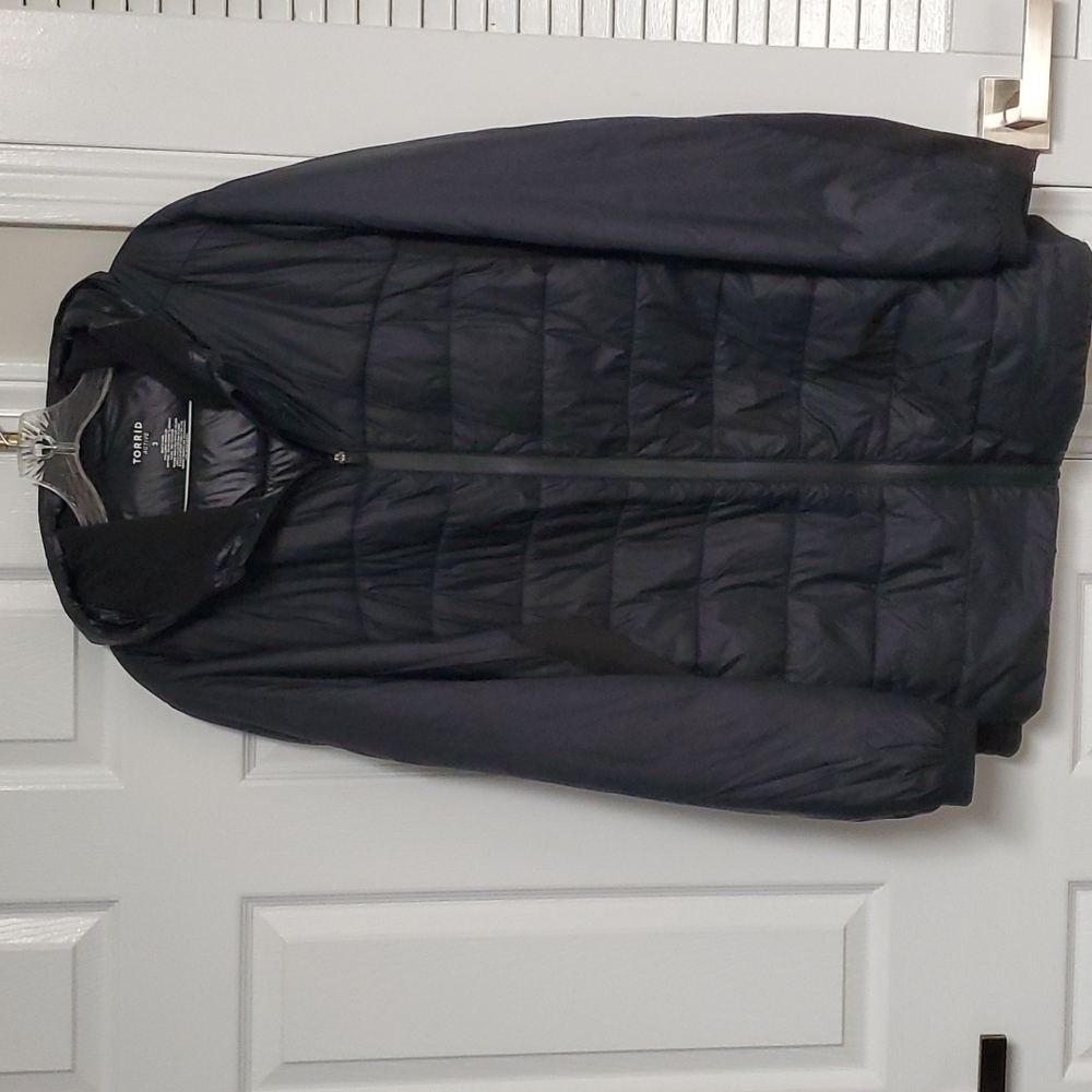 Torrid Black bubble jacket